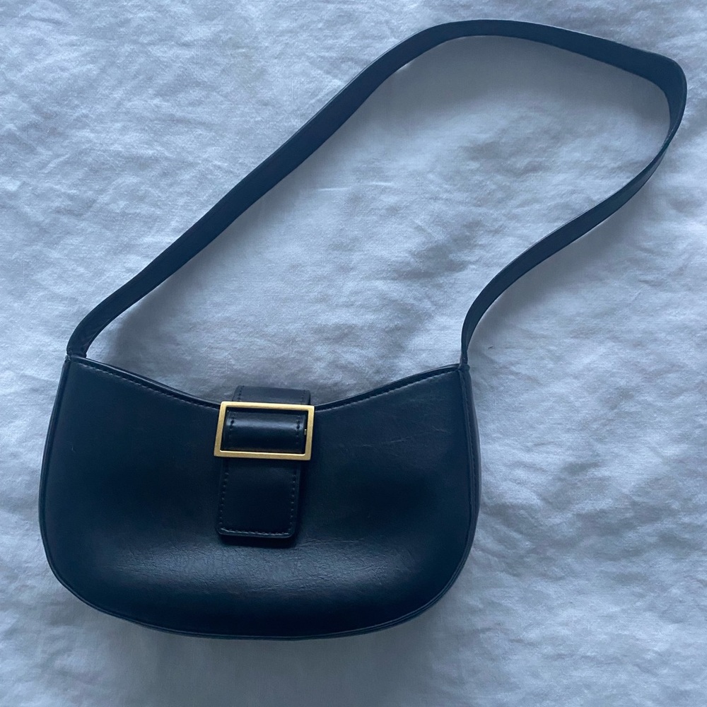 brandy melville faux leather shoulder bag